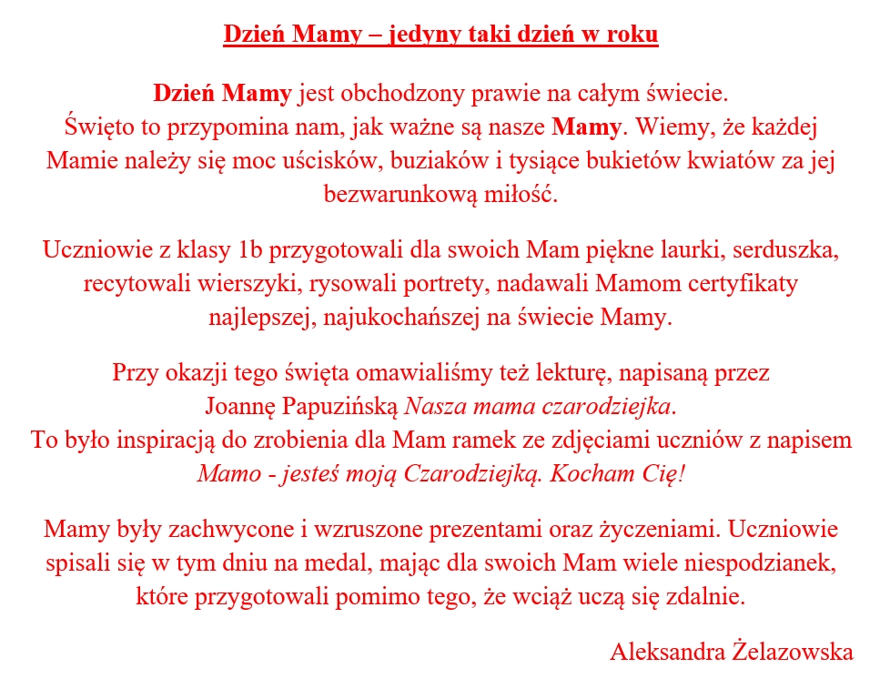 dzień mamy