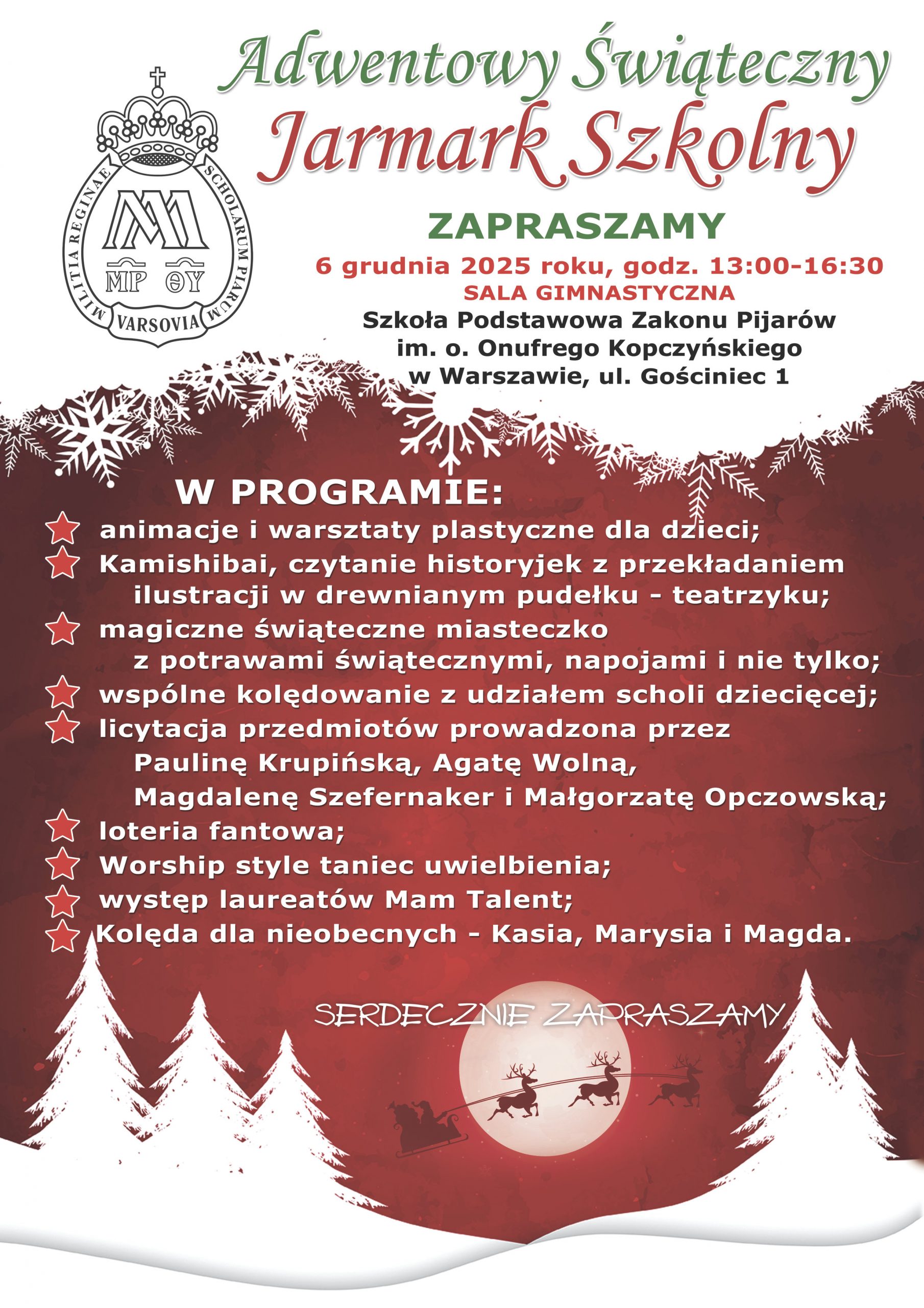 Adwentowy Szkolny Jarmark Świąteczny